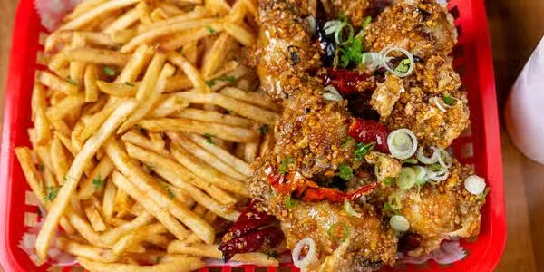 Dragon Wings, fried wings tossed with our signature house Dragon seasoning